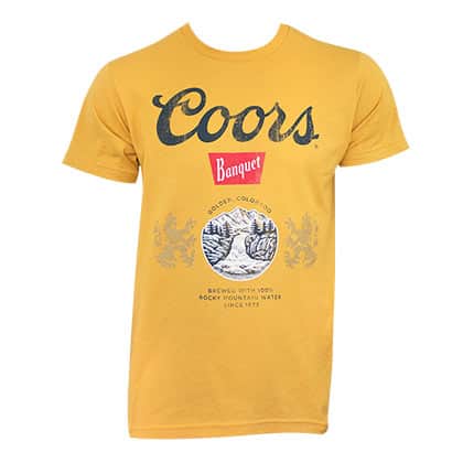  Coors Banquet Men's Gold T-Shirt 