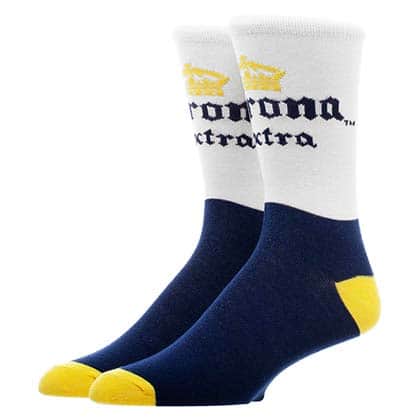  Corona Extra Cerveza Classic Colors Men's Crew Socks 